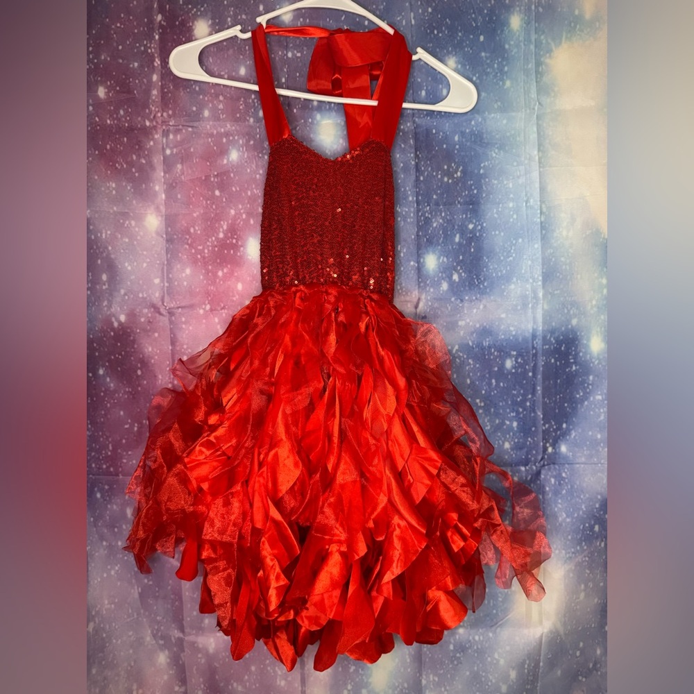 Girls sequin frilly dress